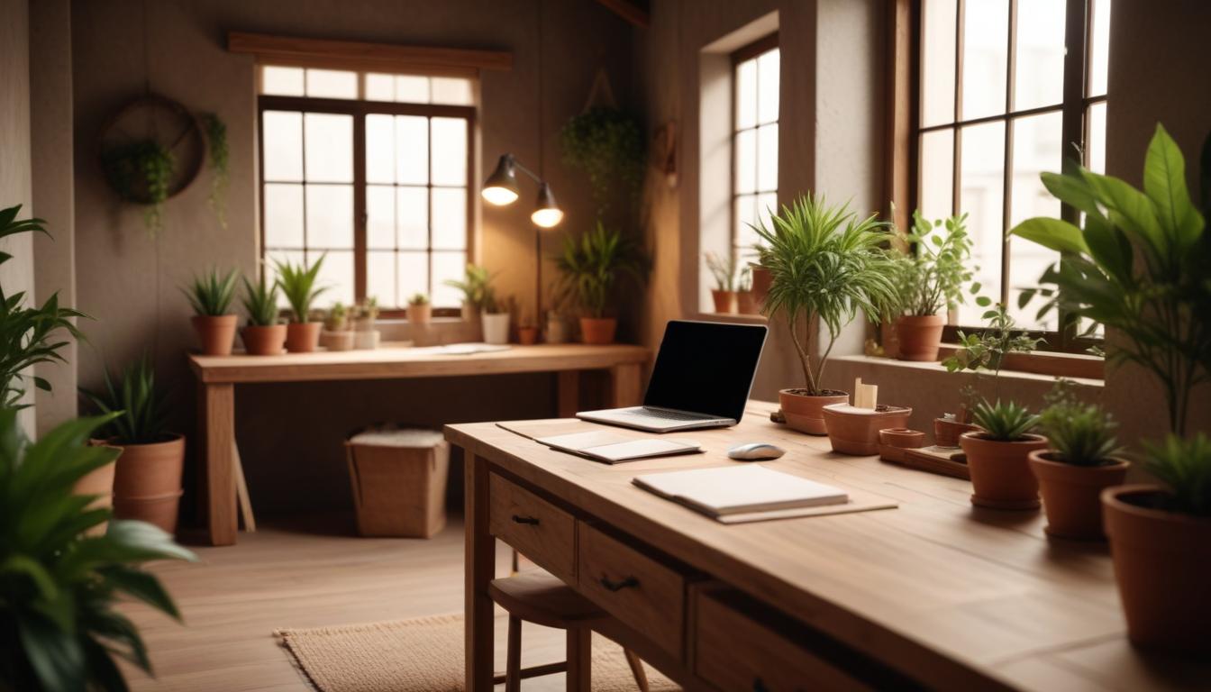 Rustik Minimalist Tarzda Ev Ofisi Tasarlama İpuçları